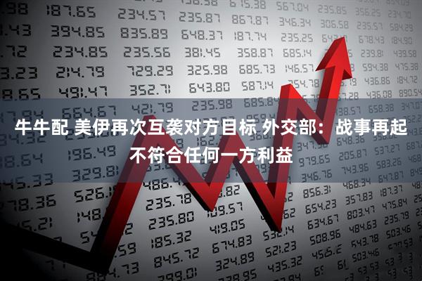 牛牛配 美伊再次互袭对方目标 外交部：战事再起不符合任何一方利益