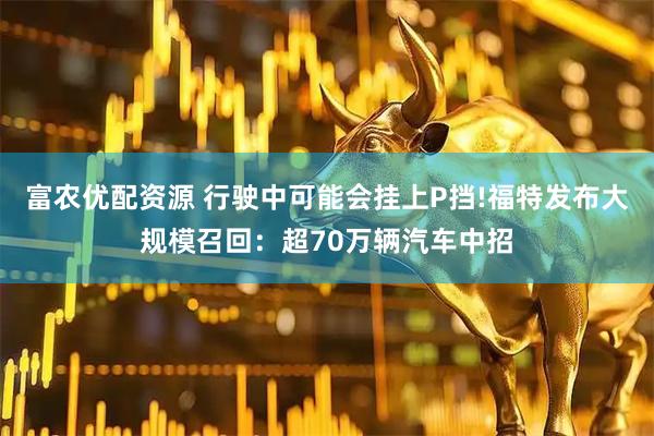 富农优配资源 行驶中可能会挂上P挡!福特发布大规模召回：超70万辆汽车中招